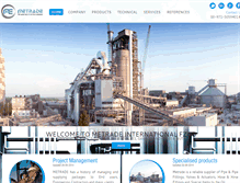 Tablet Screenshot of metradegroup.com